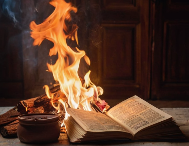 ¿Cuál es el papel del fuego en la magia y la brujería?